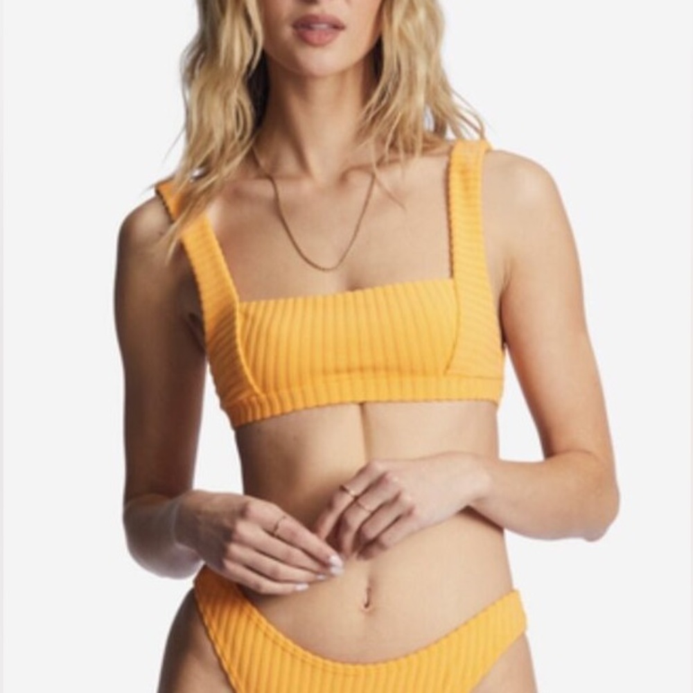 Orange bikini top